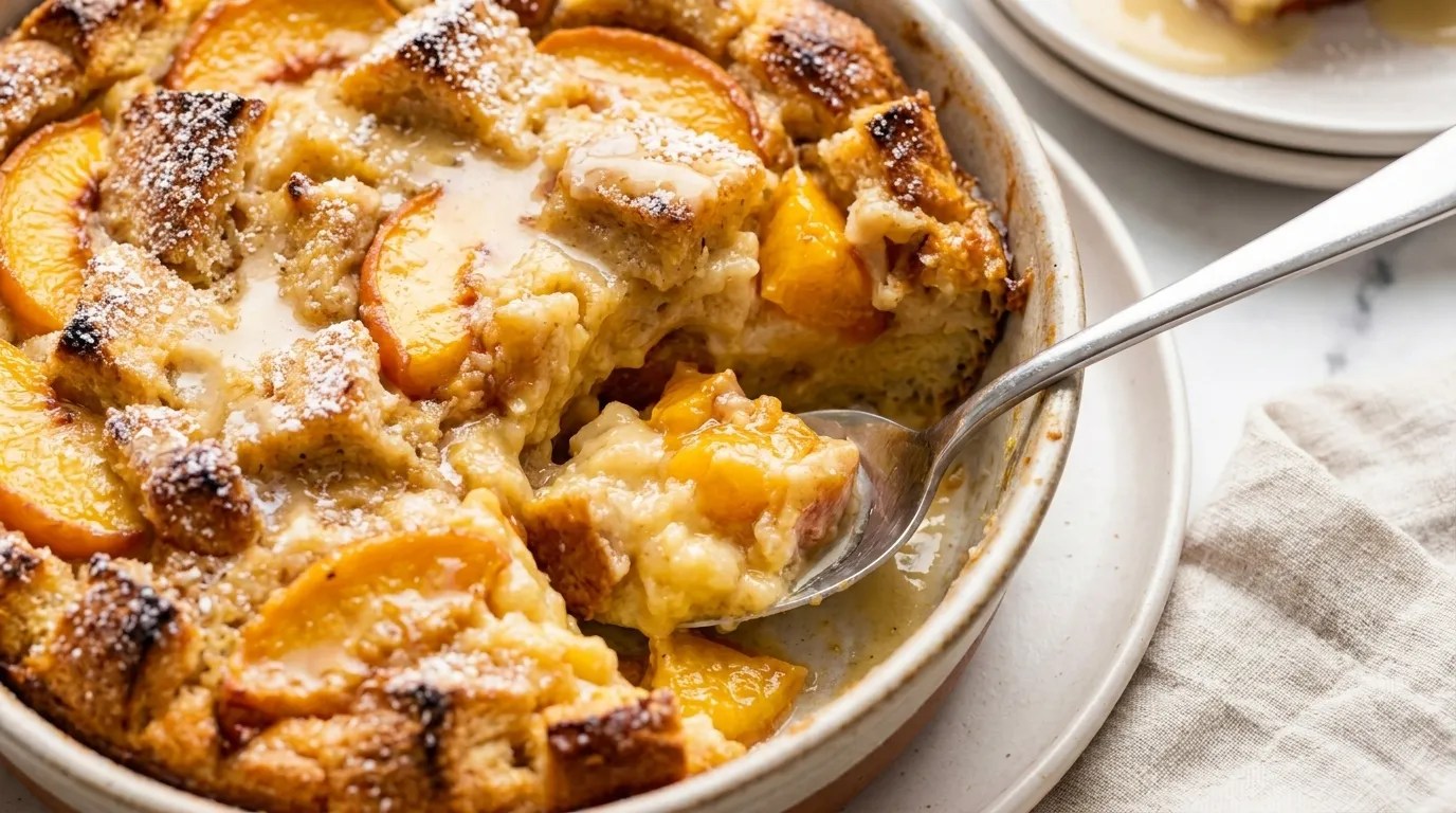 Peach Bread Pudding Recipe