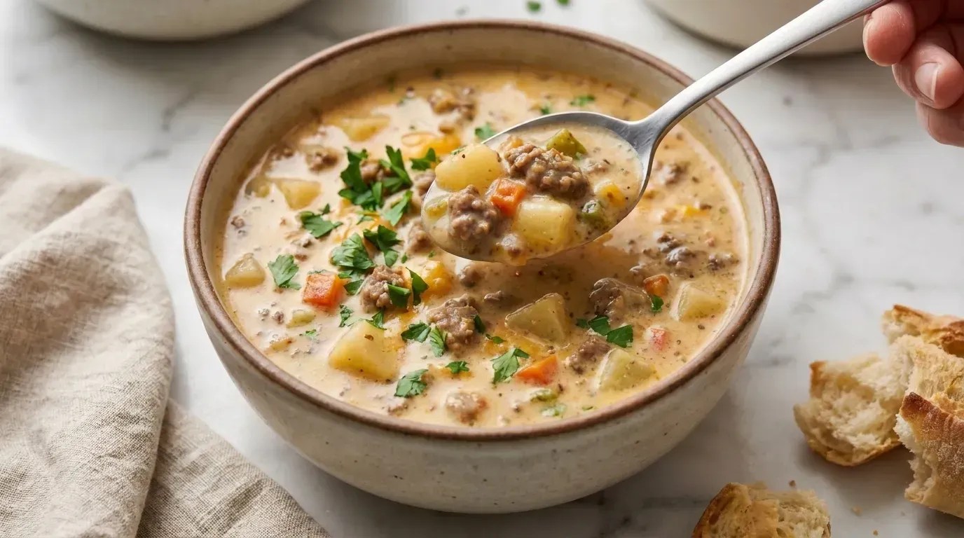 Cheeseburger Soup Recipe