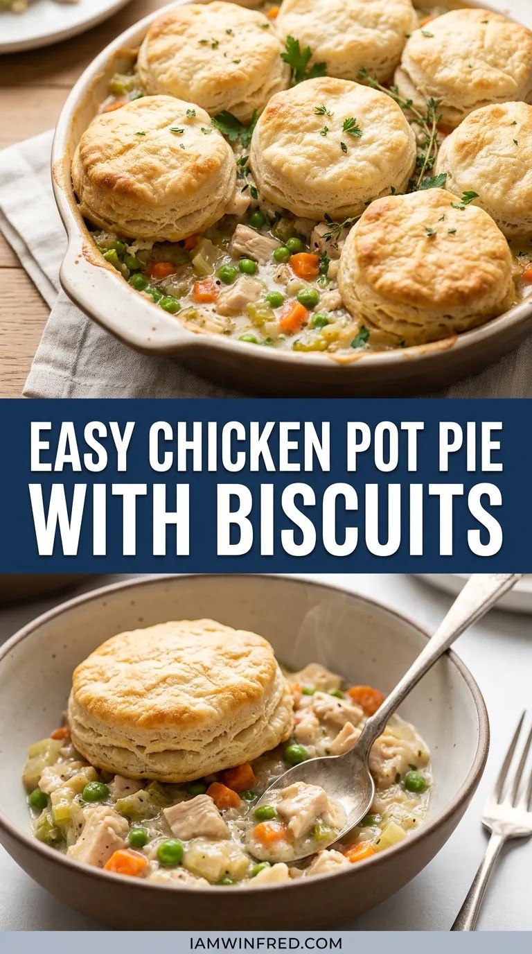 Chicken Pot Pie With Biscuits