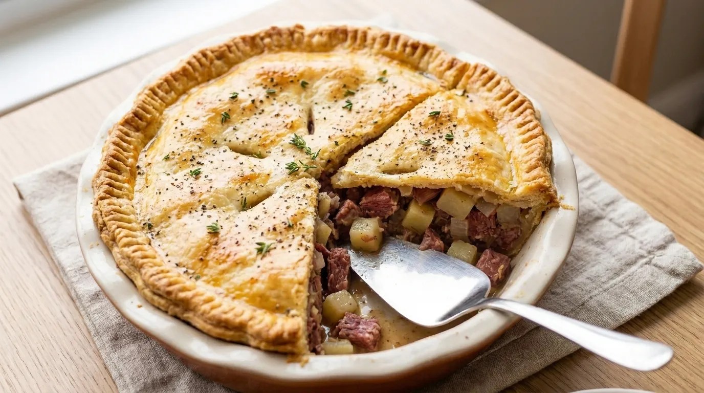 Corned Beef and Potato Pie Recipe