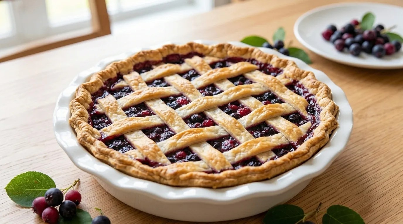 Saskatoon Berry Pie Recipe