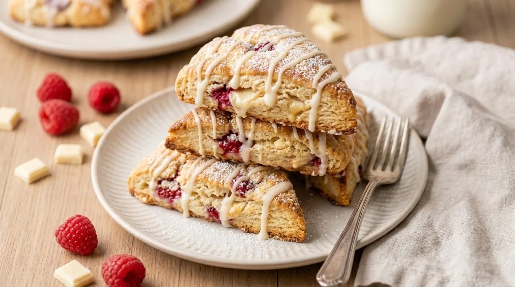 White Chocolate Raspberry Scones Recipe