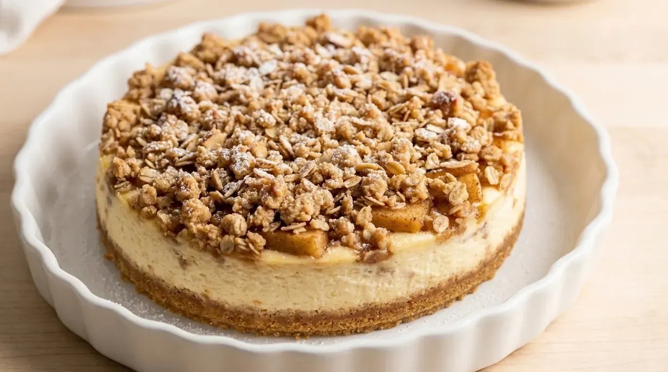 Apple Crumble Cheesecake