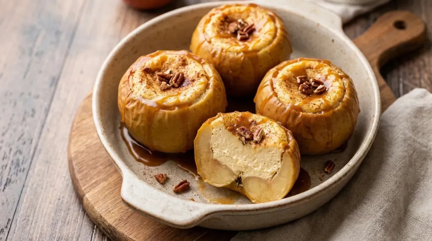 Cheesecake Stuffed Baked Apples