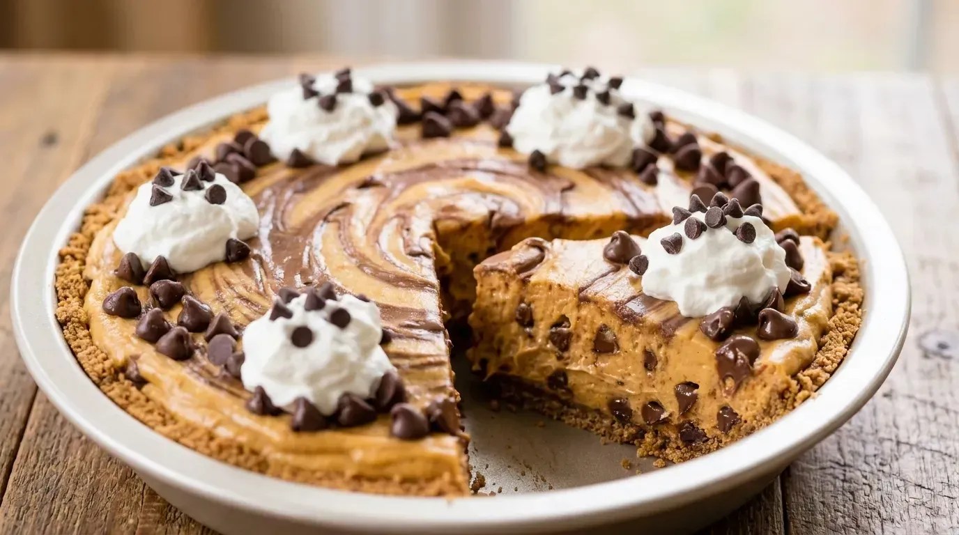 Chocolate Chip Pumpkin Pudding Pie