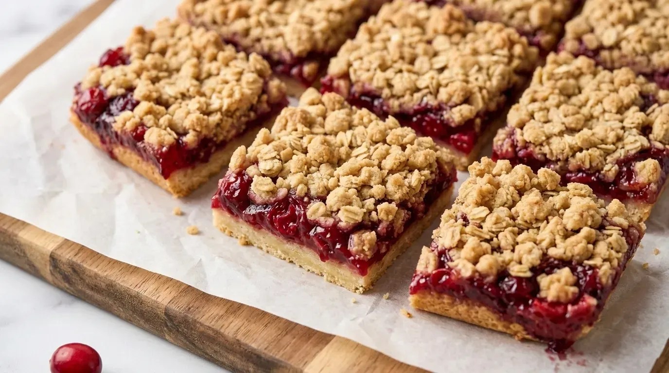 Cranberry Crumble Bars