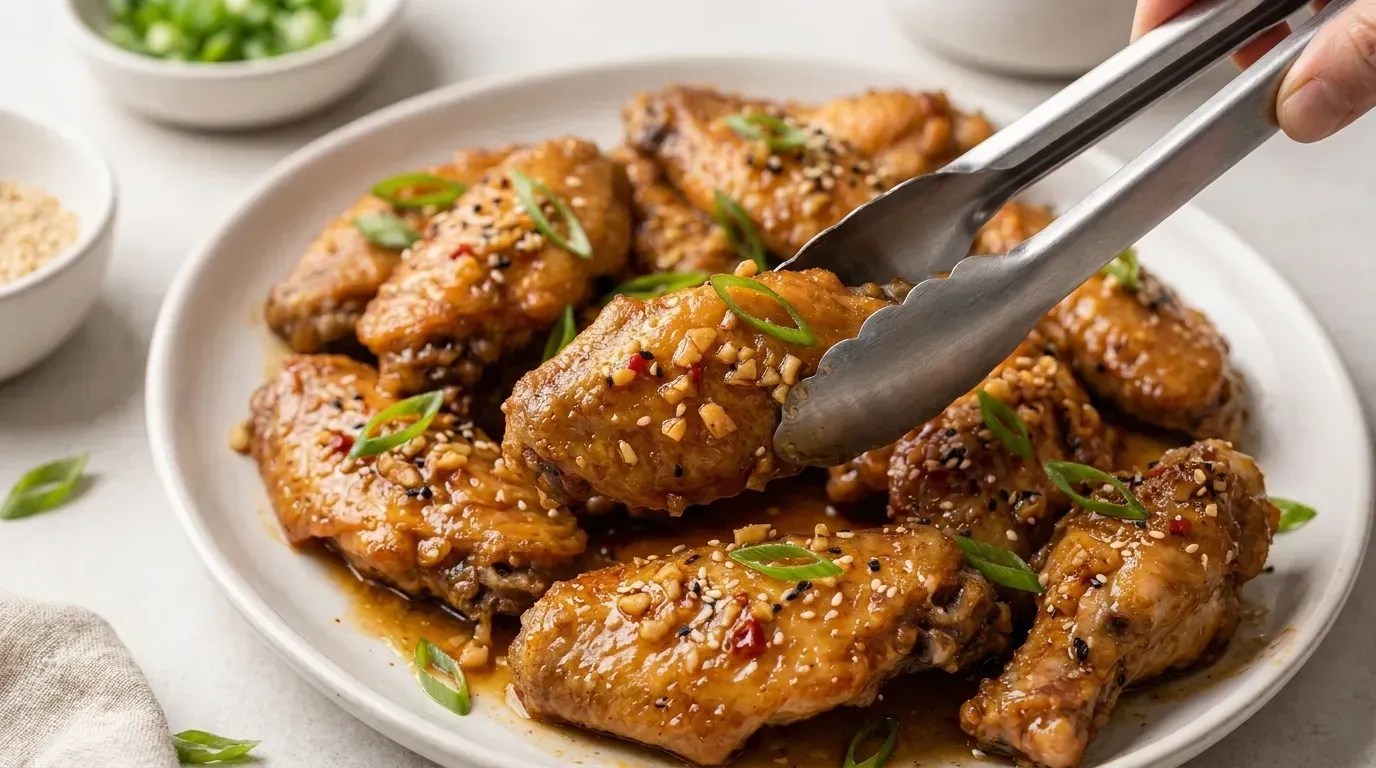 Garlic Ginger Chicken Wings