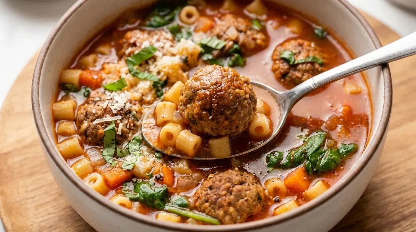 Italian Meatball Soup Recipe