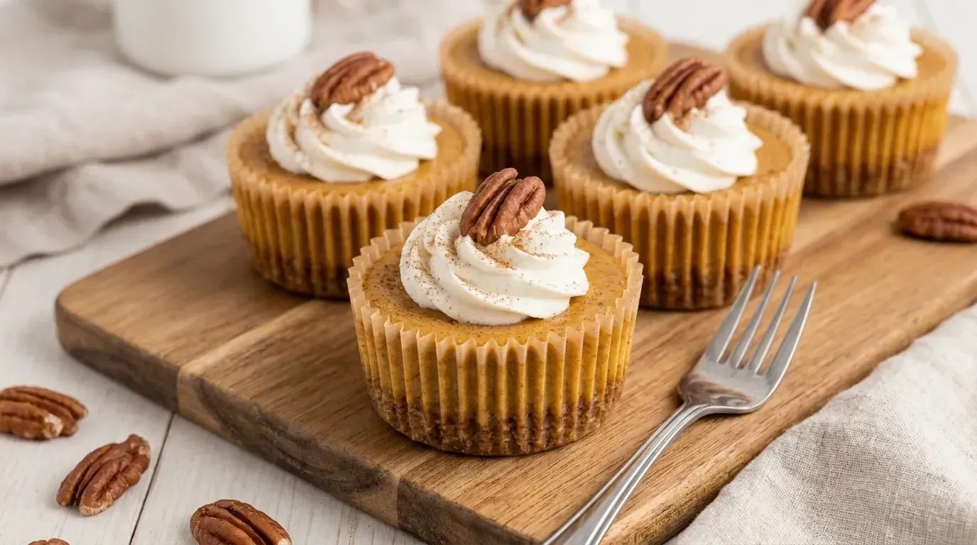 Mini Pumpkin Cheesecakes