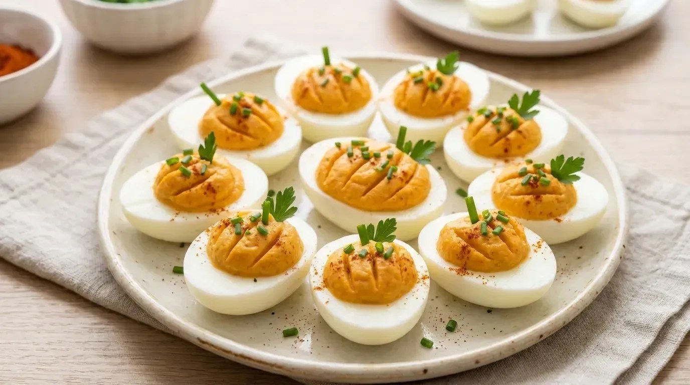 Pumpkin Deviled Eggs Recipe