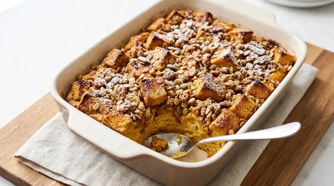 Pumpkin French Toast Bake