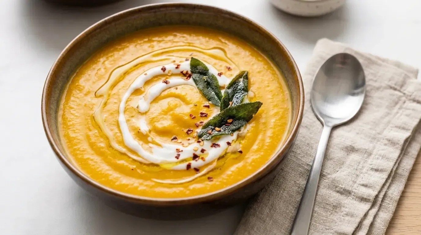 Roasted Butternut Squash Soup Recipe