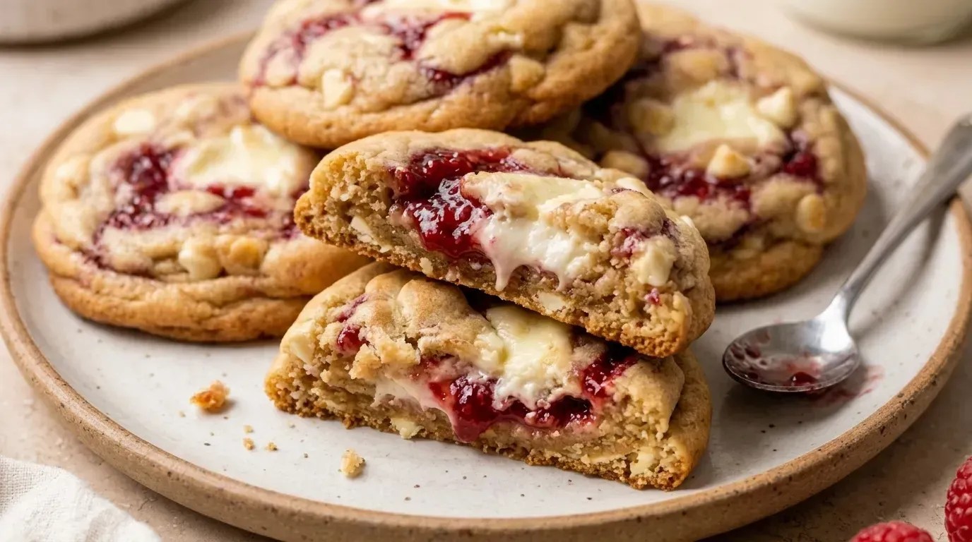 Raspberry Cheesecake Cookies Recipe