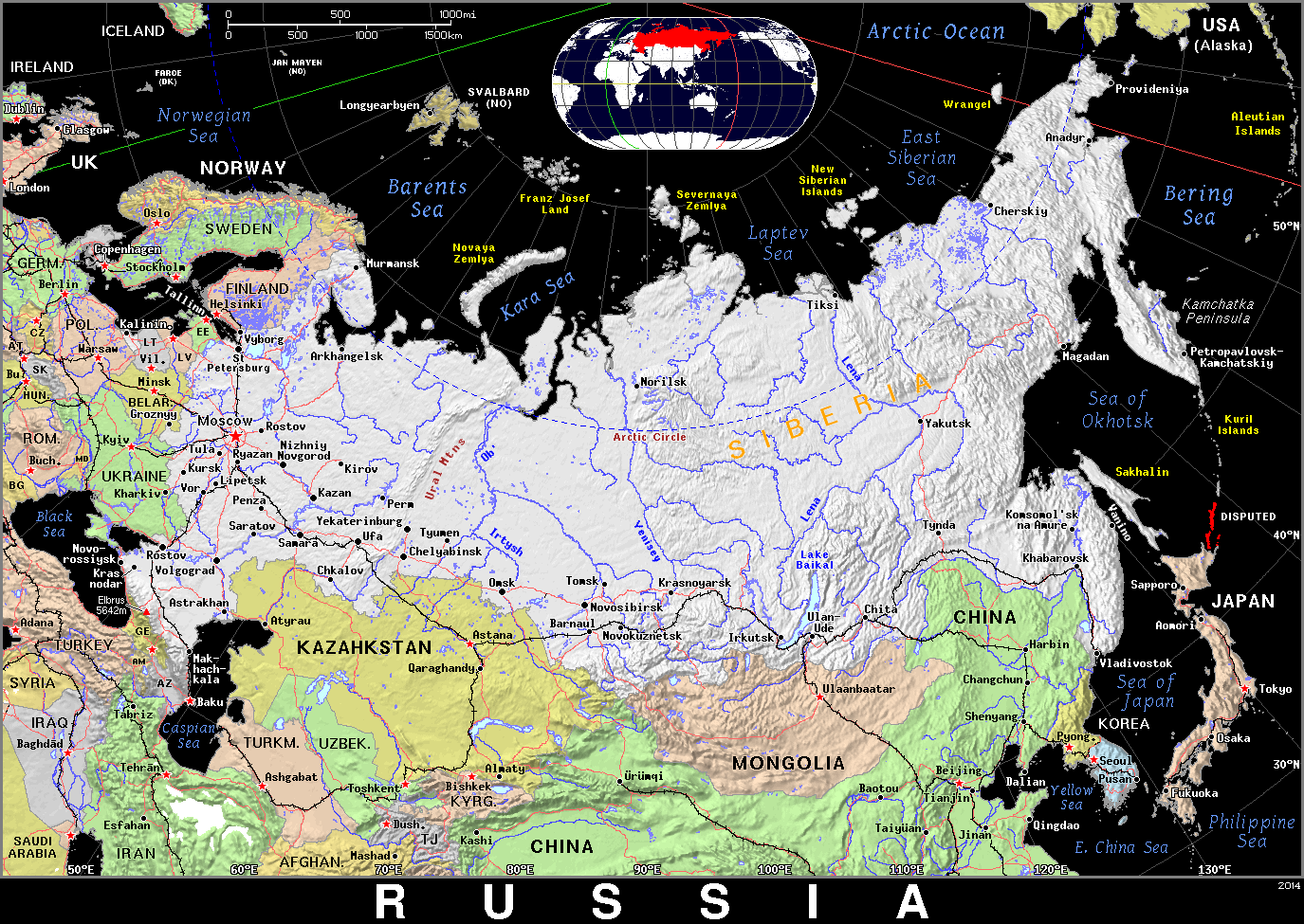 A Map Of Russia Zip Code Map Ru Blk 