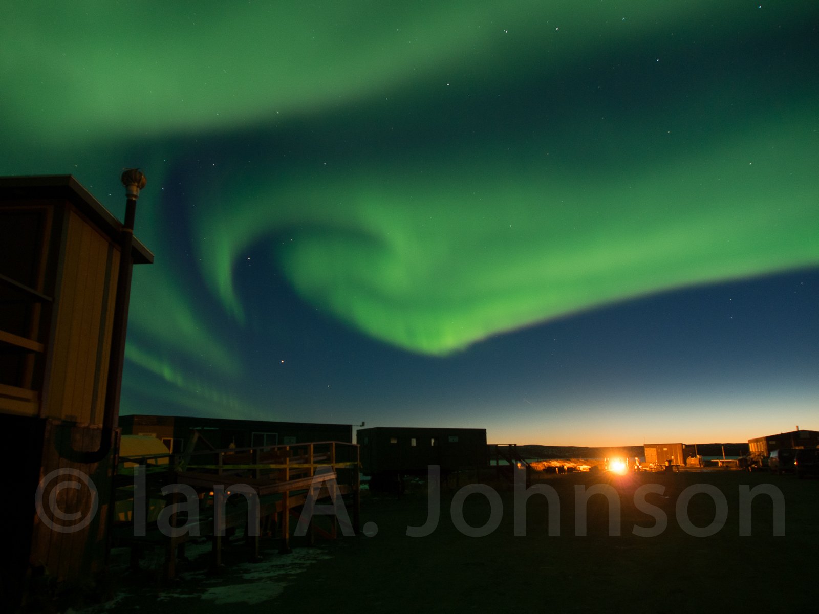 Aurora Borealis over Toolik Field Station.