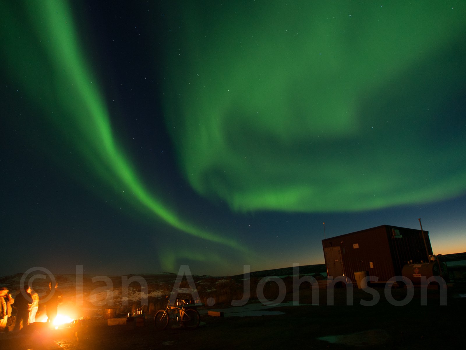Aurora Borealis over Toolik Field Station.