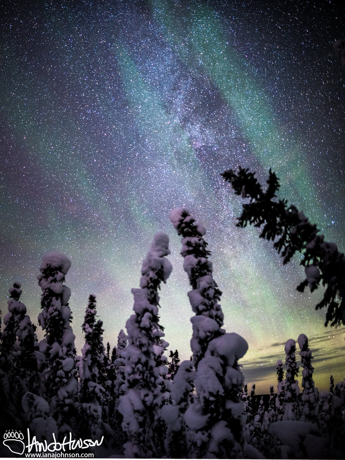 December 8th : Milky Way Panorama in Fairbanks Alaska