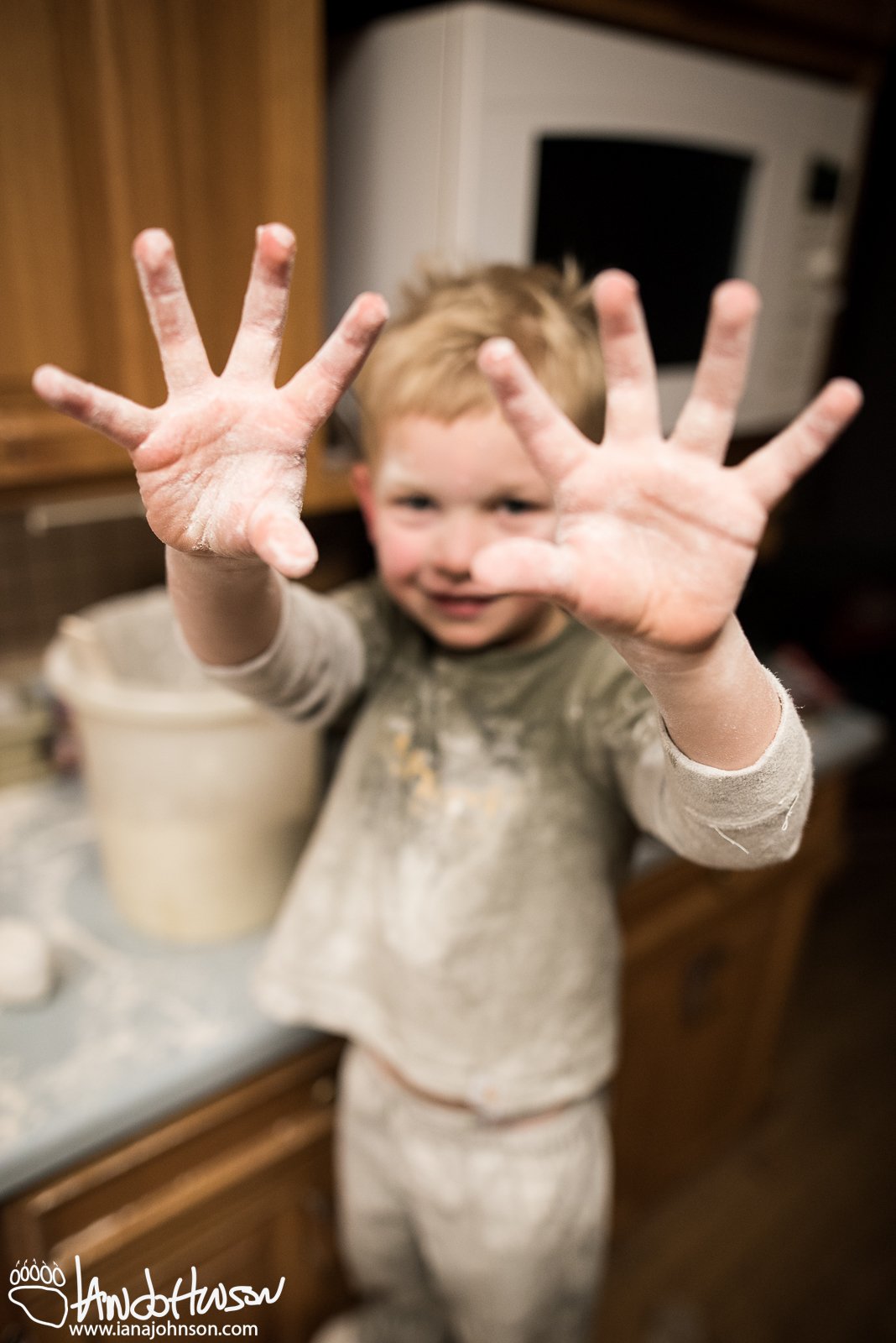 December 18th : Making lefse with Grandpa