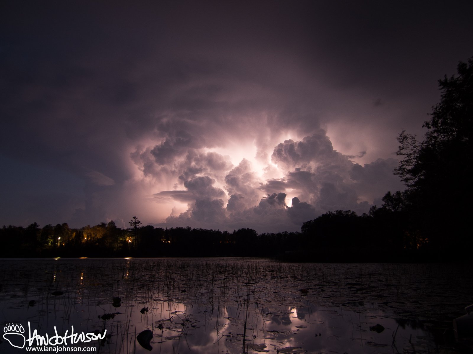 September 4th : Thunderstorm over a a lake