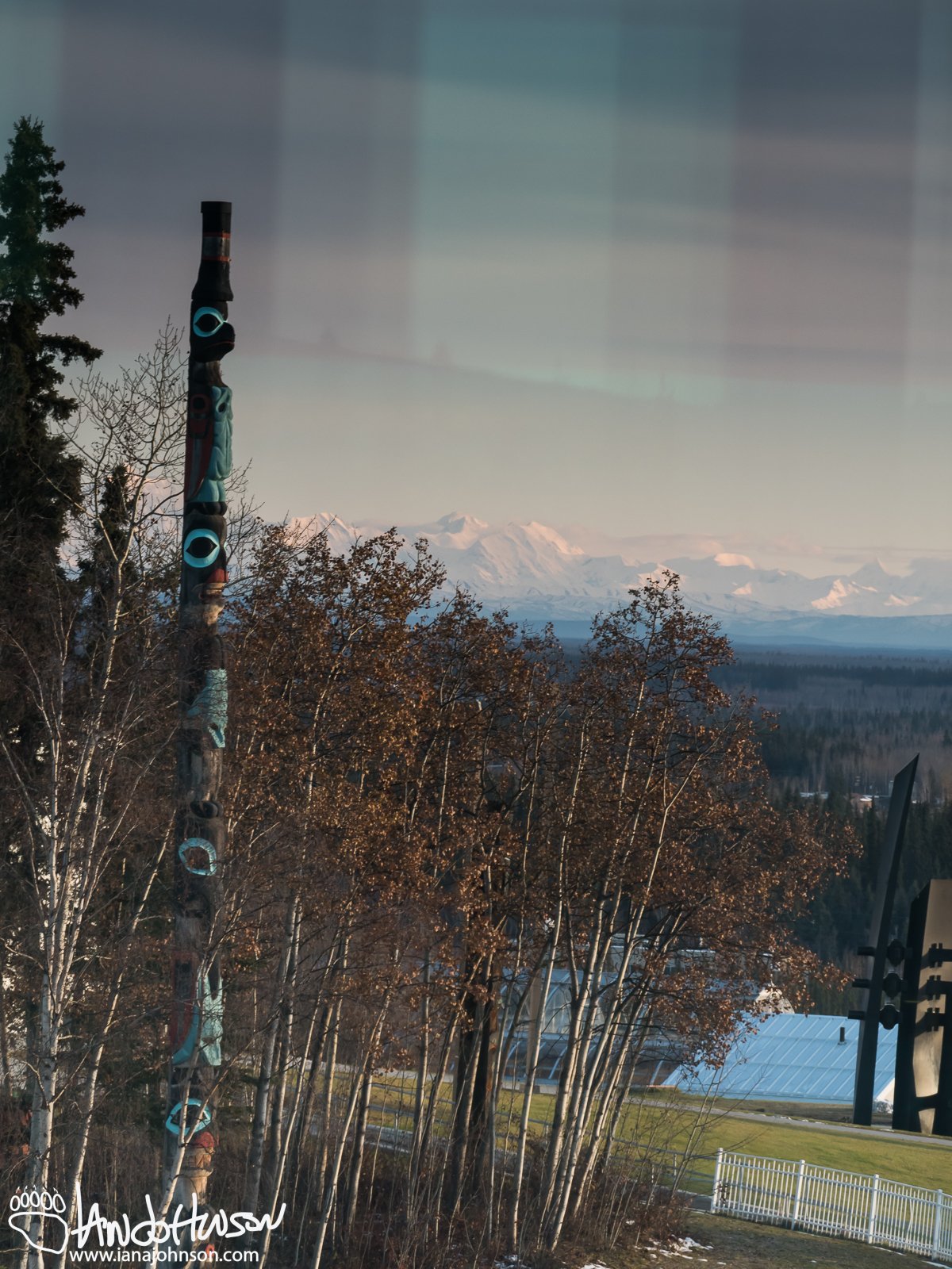 October 5th : Overlooking the Totem at the University of Alaska Fairbanks