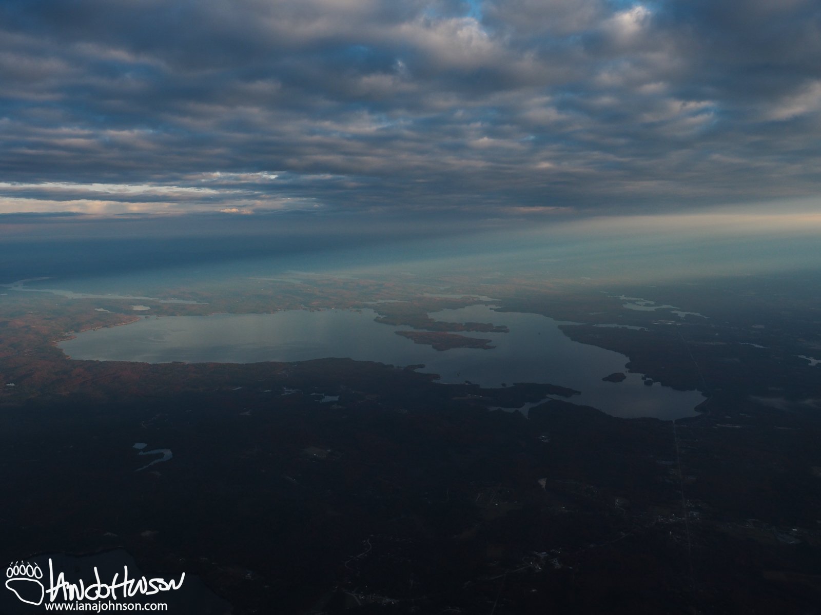 November 3rd : Sebago Lake, Maine from the air