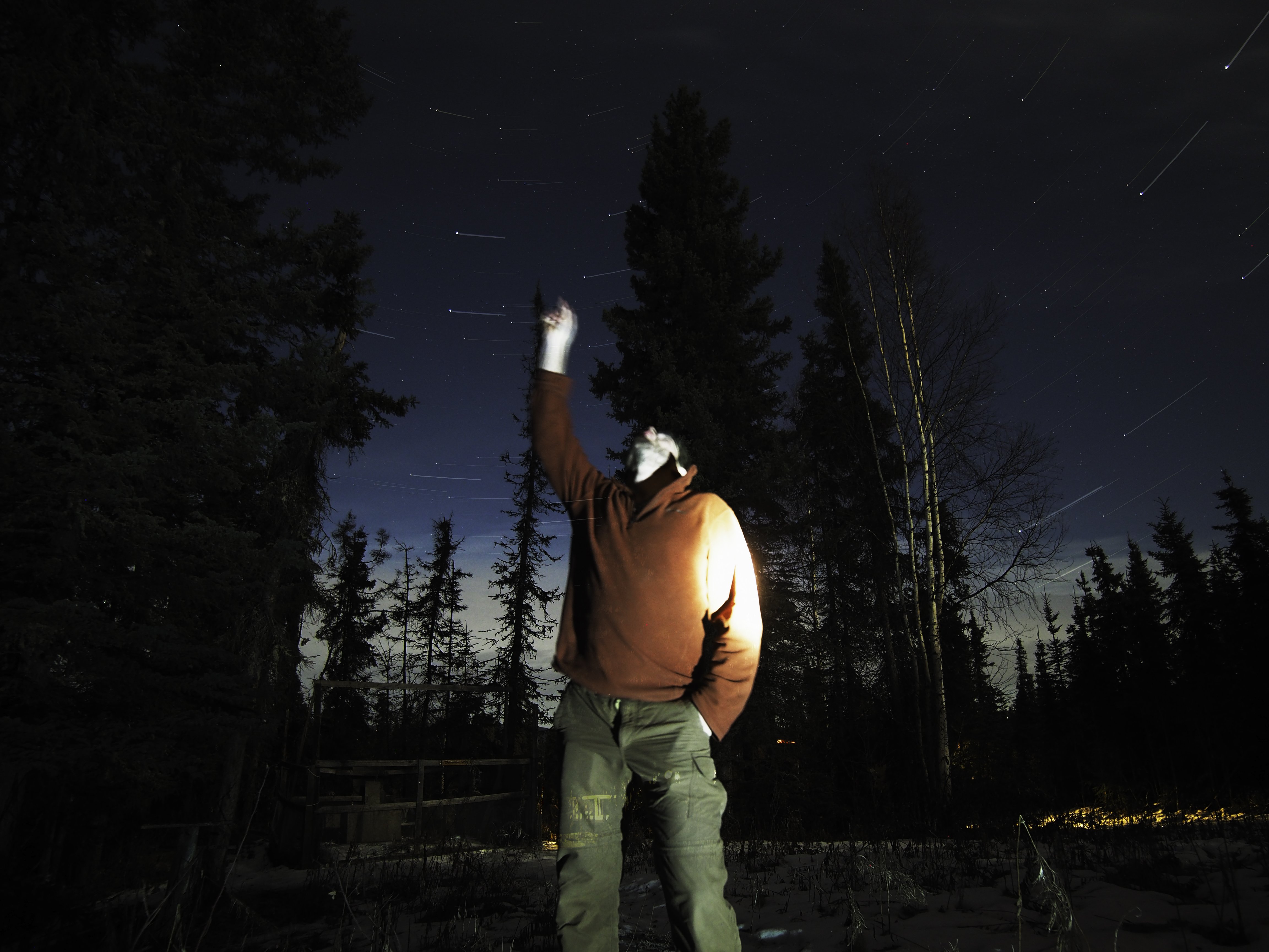 October 25th : Experimental composite combining a star-spin and human subject (me)