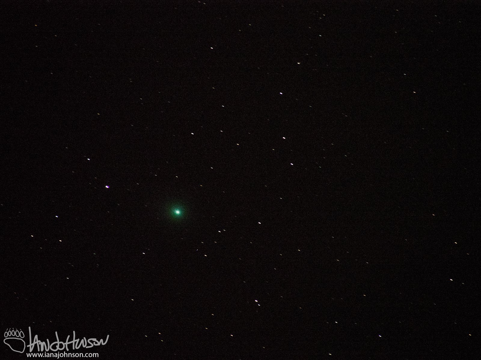 January 18th : Comet Lovejoy over Ester Dome, AK