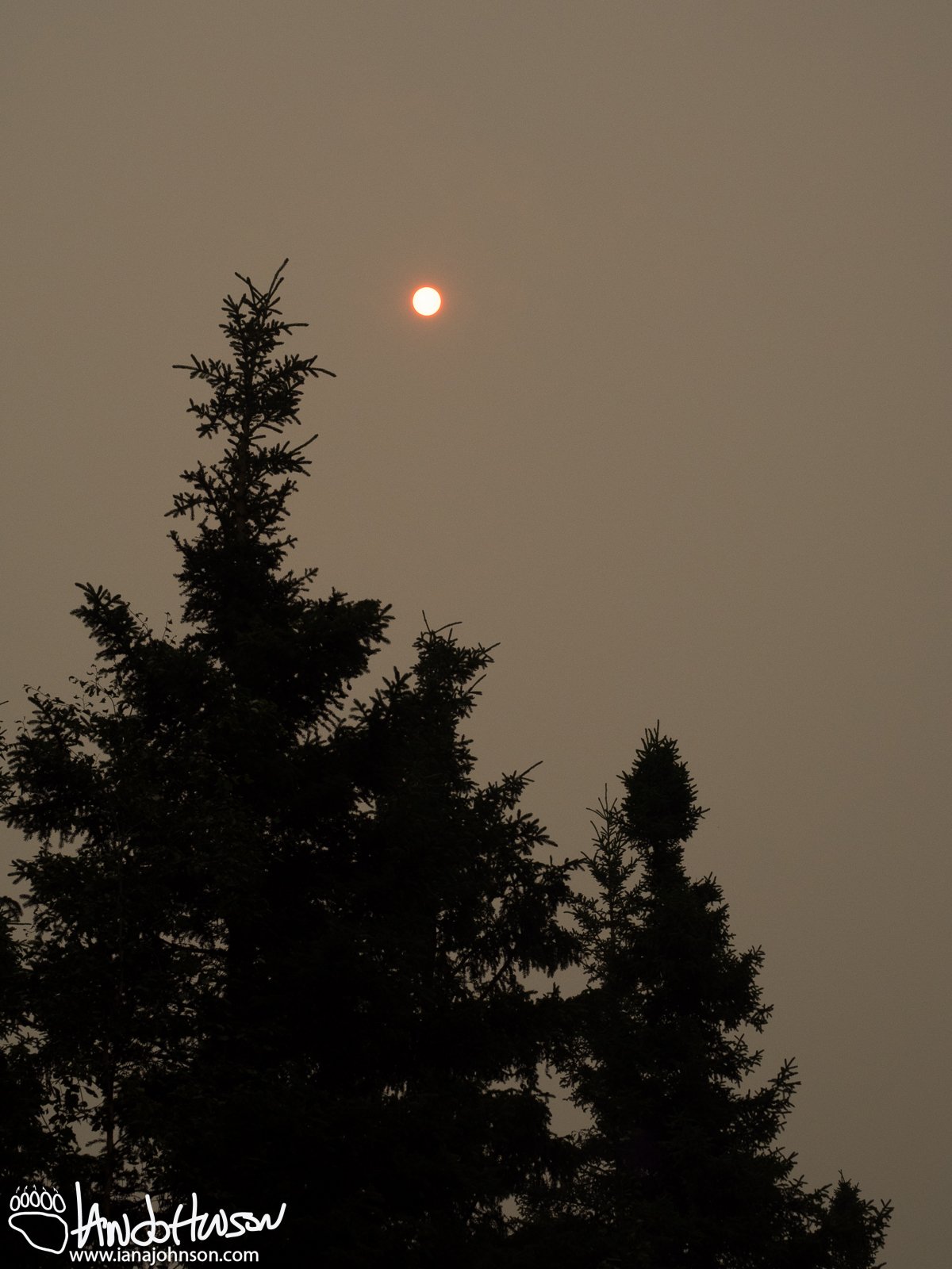 June 24th : Persistent heavy smoke in Fairbanks, Alaska