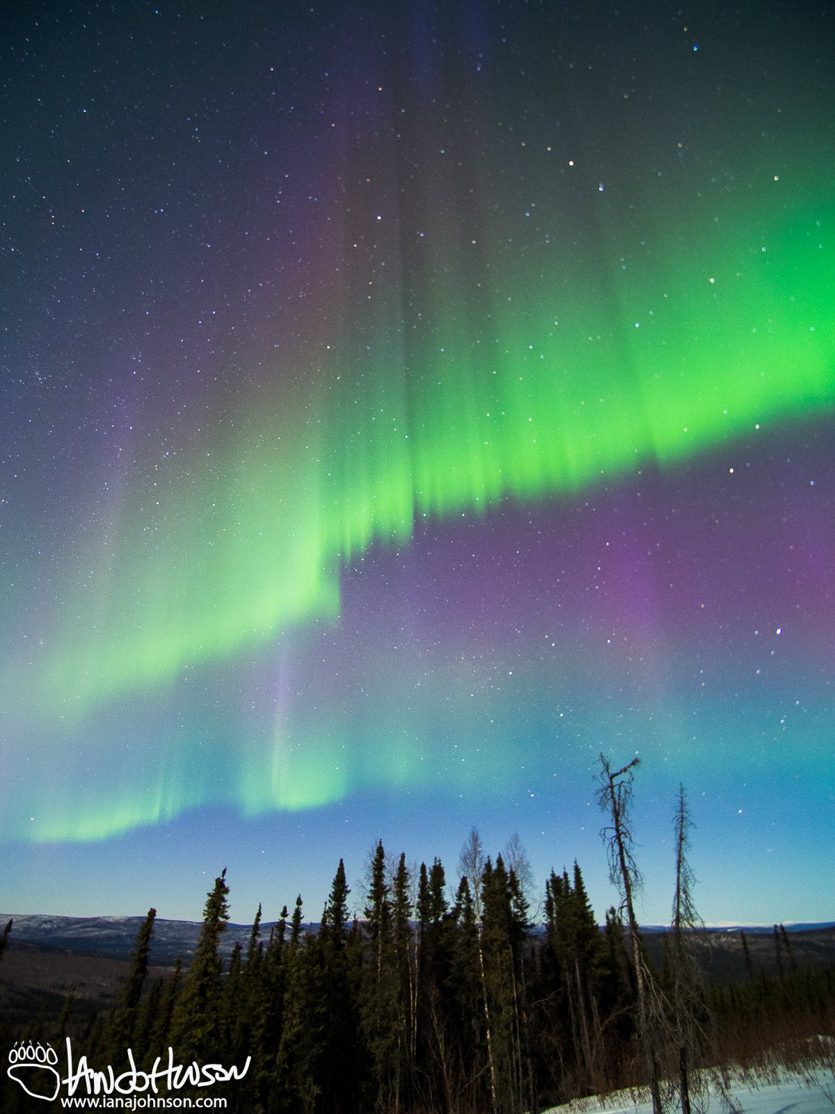 A double-band of sun-kissed aurora!
