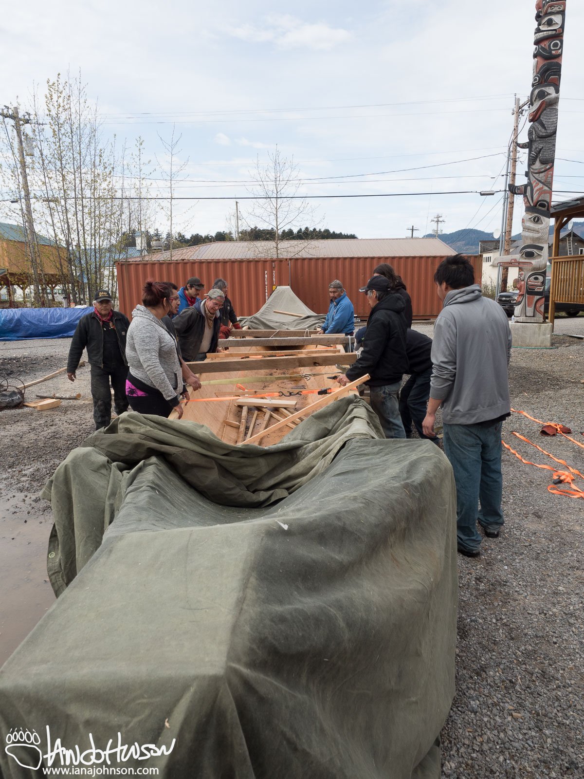 Canoe, Dugout, Hoonah, Alaska, Tribal House Dedication