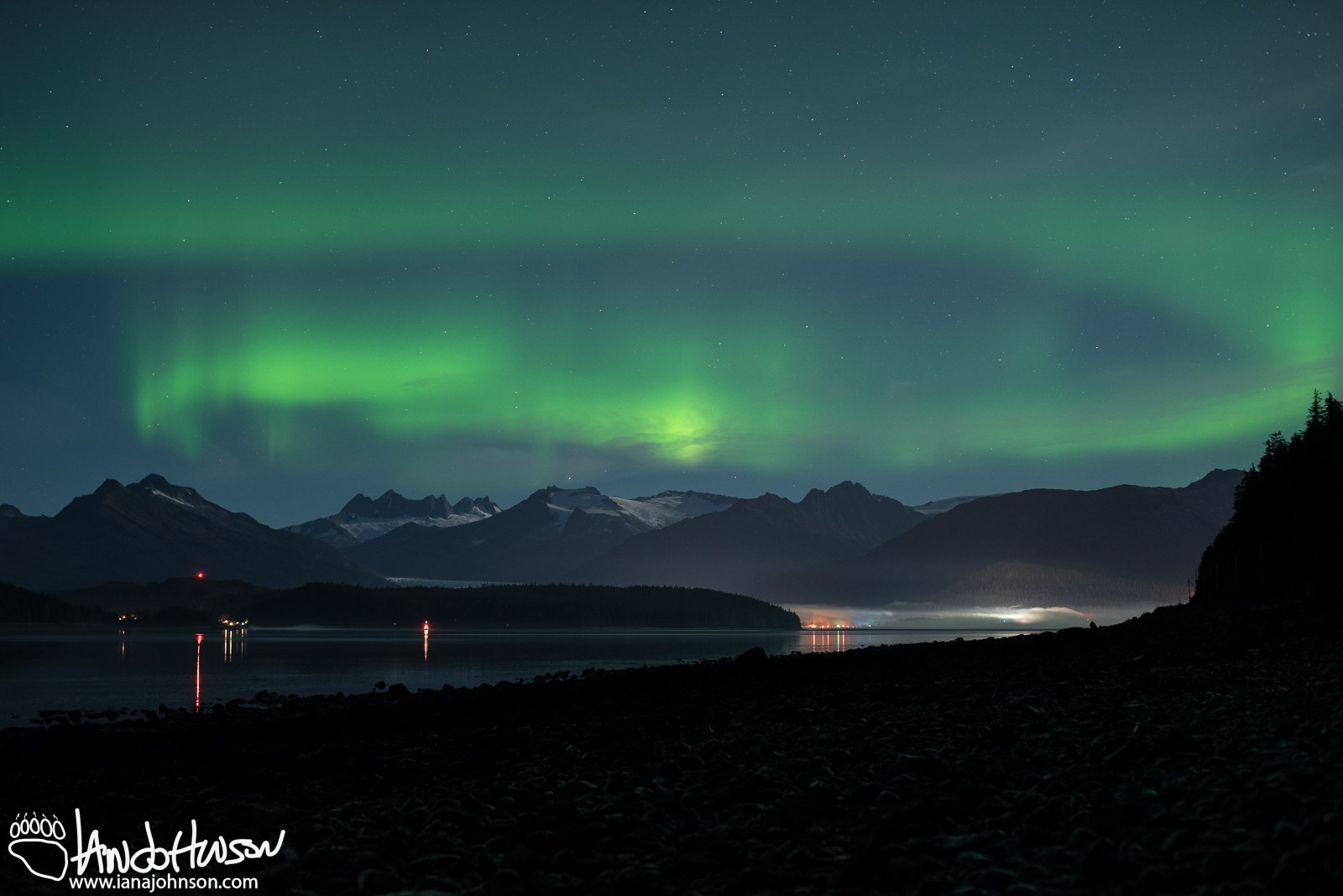 Proton Arc, Aurora Borealis, Hoonah, Alaska, Milky Way