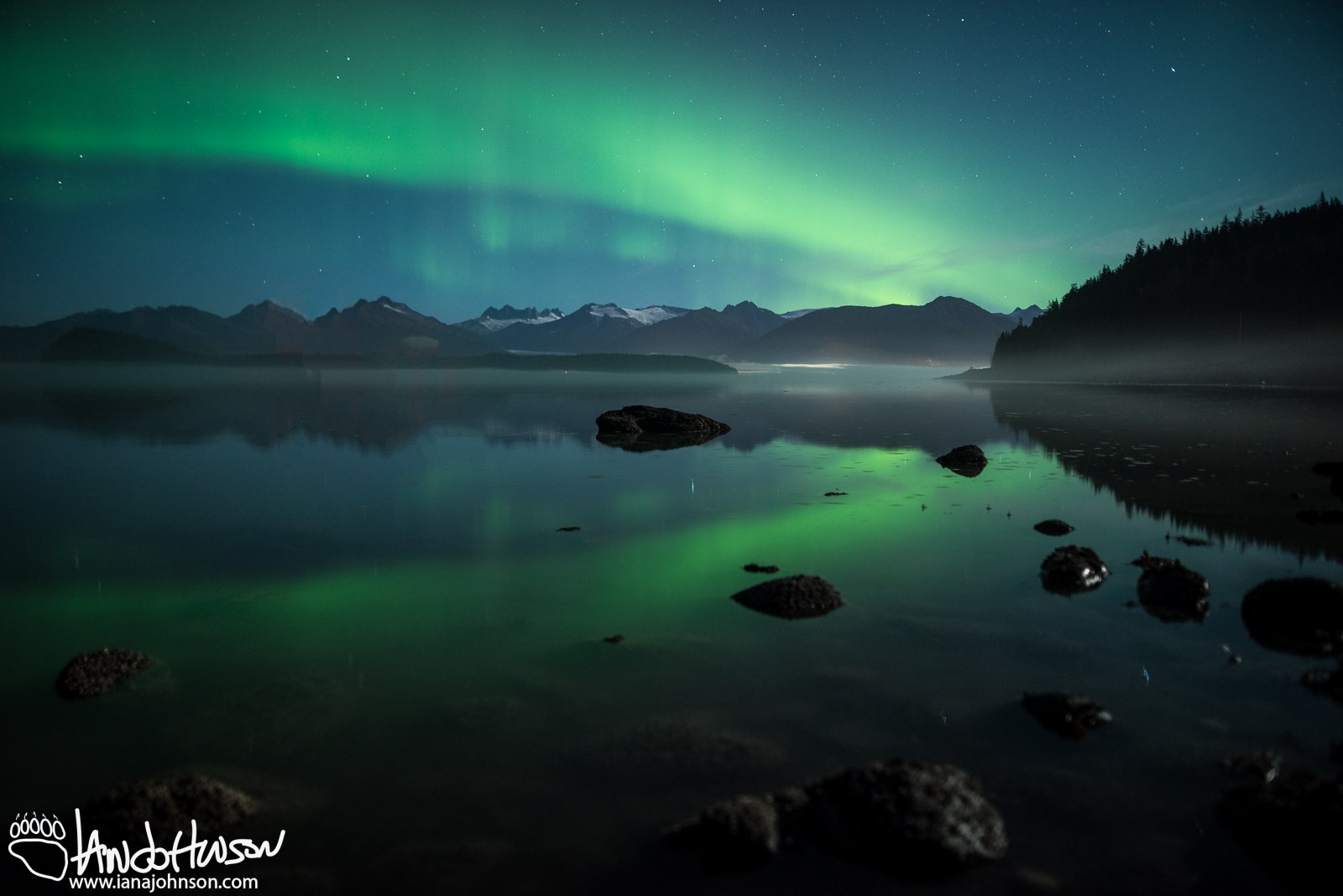 Aurora Borealis, Hoonah, Alaska, Milky Way