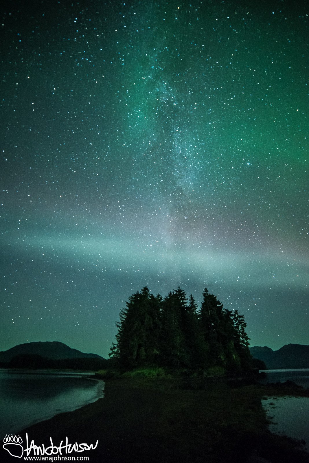 Aurora Borealis, Alaska, Southeast Alaska, Hoonah