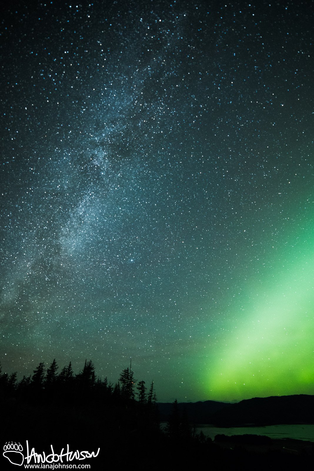 Aurora Borealis, Alaska, Southeast Alaska, Hoonah