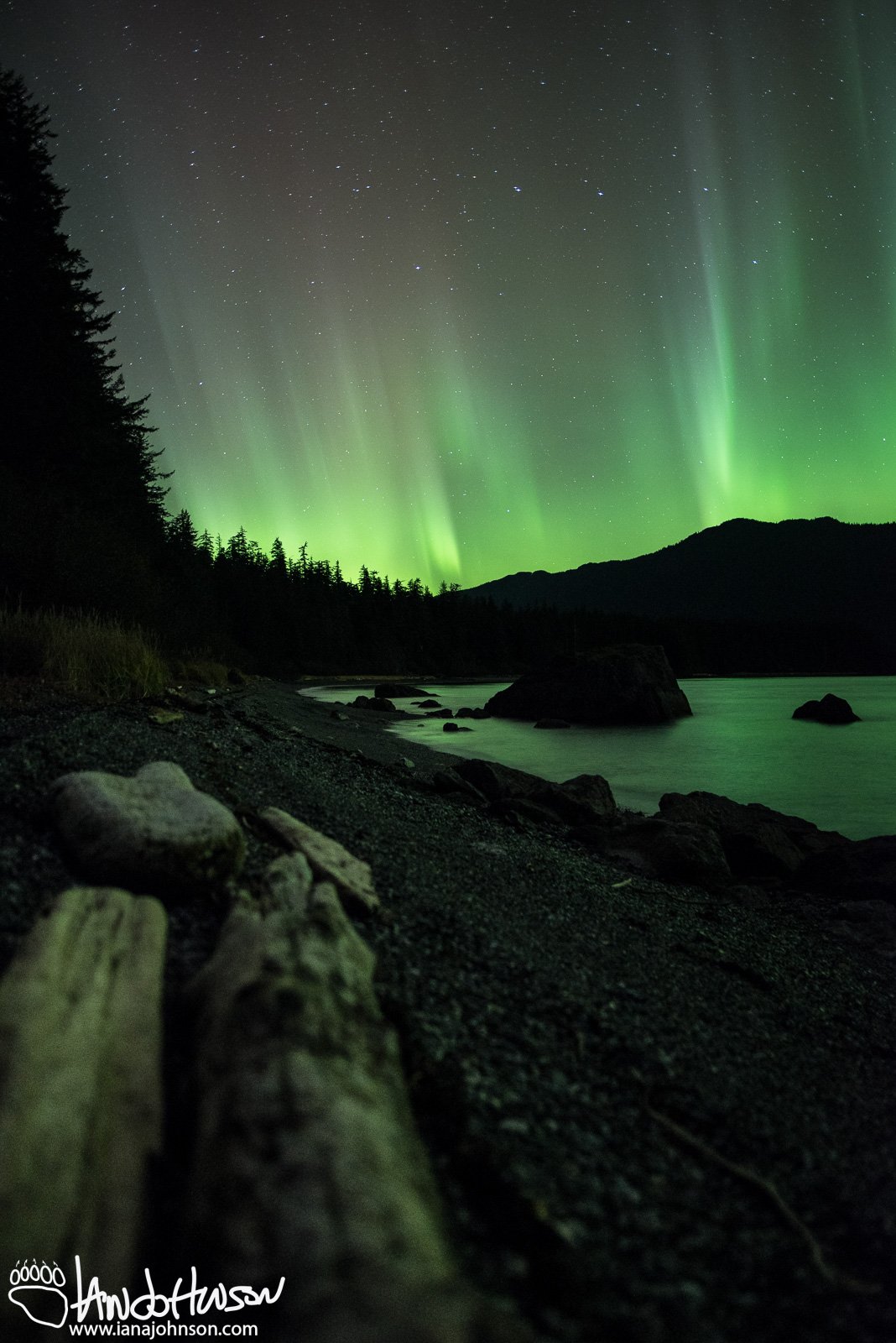 Aurora Borealis, Alaska, Southeast Alaska, Hoonah
