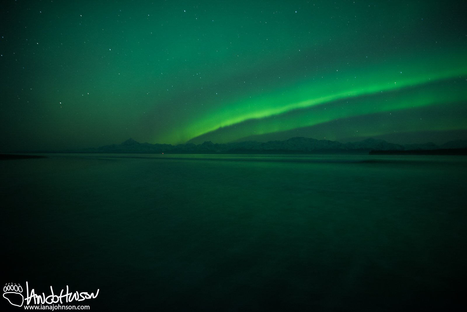Yakutat Glacier, Aurora, Iceberg, Northern Lights, Alaska