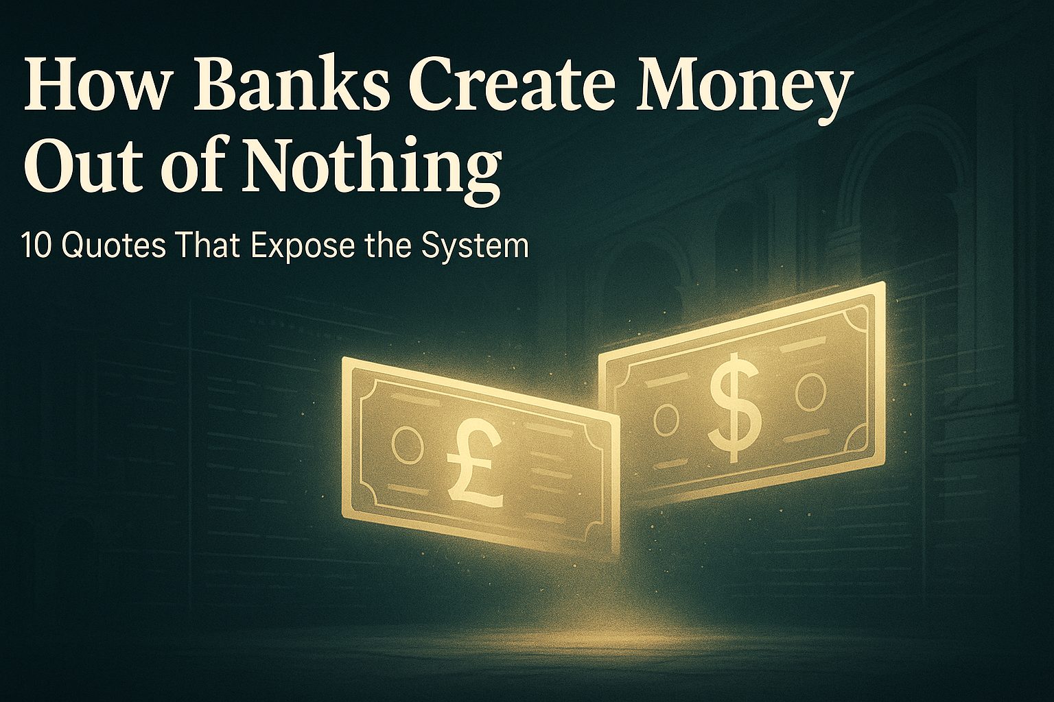 Ian Hollinsworth - How Banks Create Money Out of Nothing 10 Quotes That Expose the System