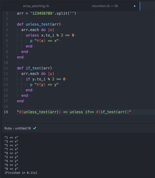 How .unless works in Ruby