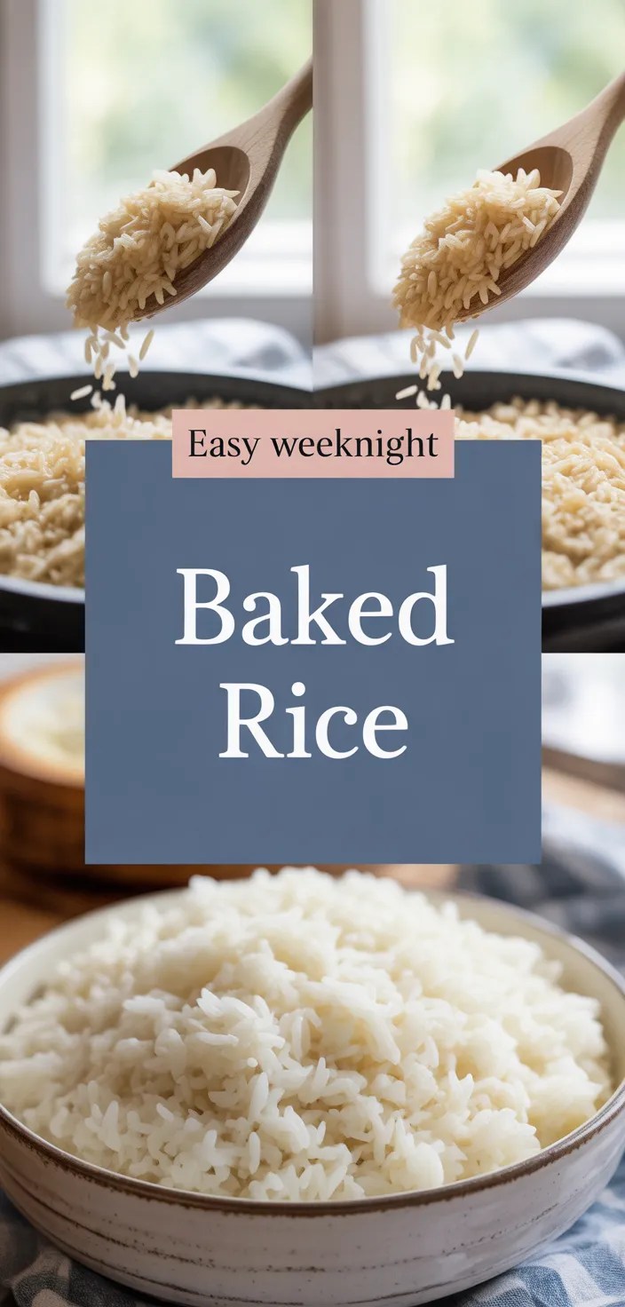 A photo of How To Cook Rice (Baked Rice) Recipe