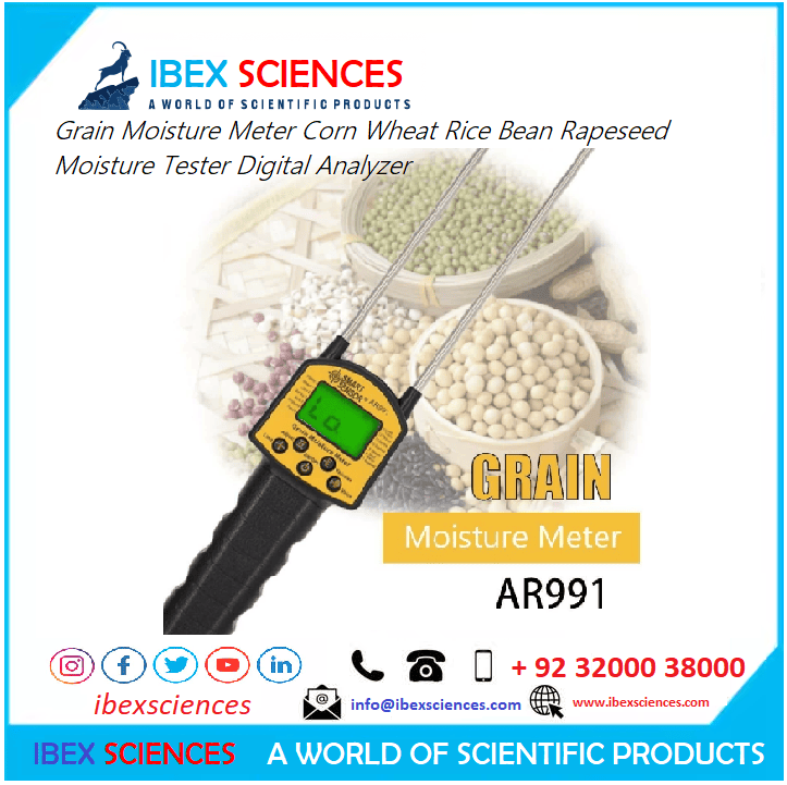 SMART SENSOR AR991 Grain Moisture Meter Corn Wheat Rice Bean Rapeseed Moisture Tester Digital Analyzer