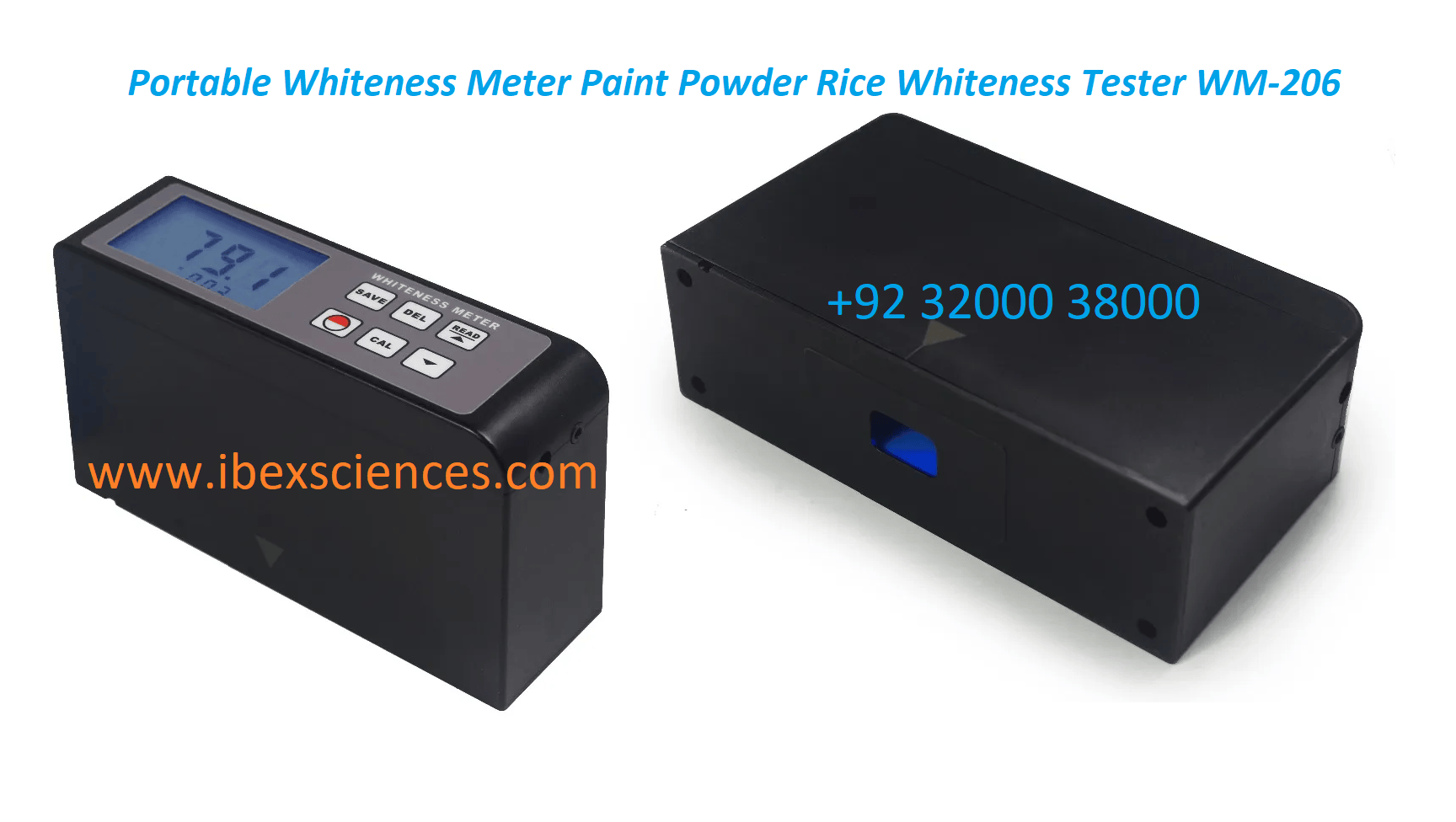 Portable Whiteness Meter Paint Powder Rice Whiteness Tester WM-206