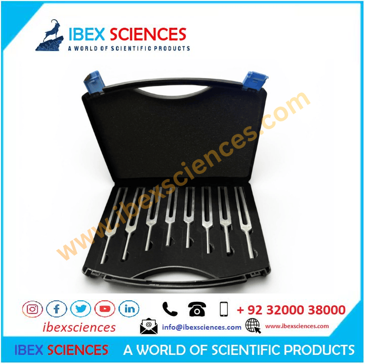 TUNING FORK SET OF 8 LAYBOLD GERMANY