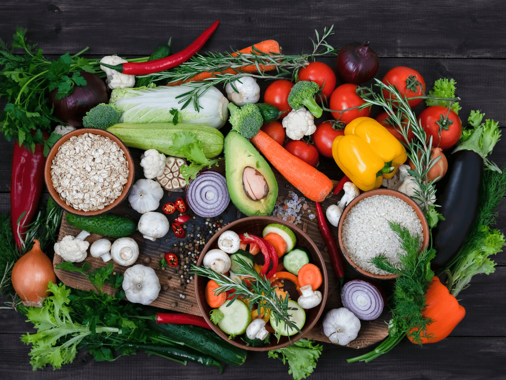 Los vegetales y legumbres son una parte muy importante de la dieta mediterránea