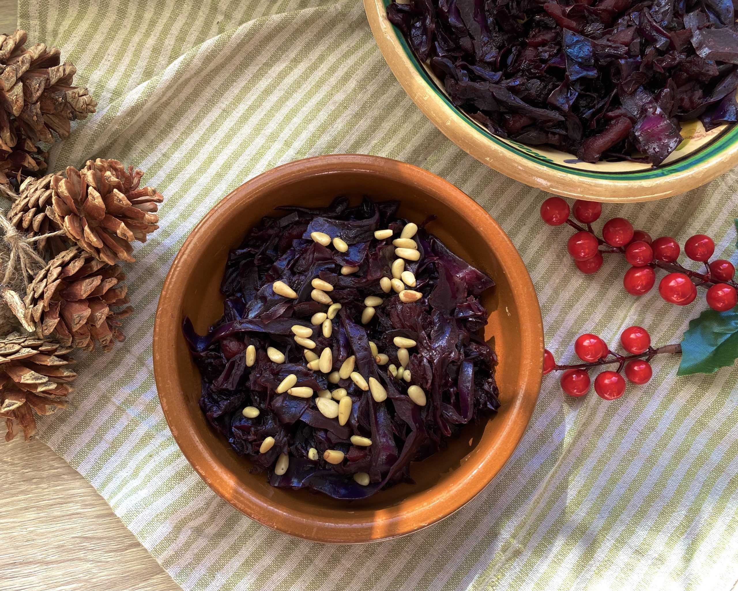 Receta de Col Lombarda navideña