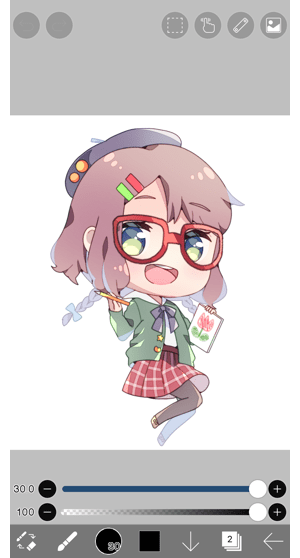 глаз нарисованный в ибис пейнт