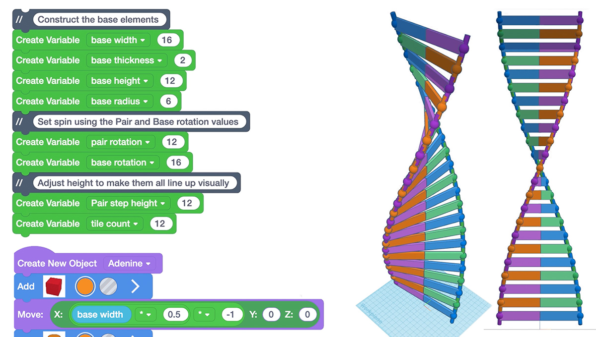 Codeblocks Tinkercad - Sunset Patterns - Amazing Mobile Collection