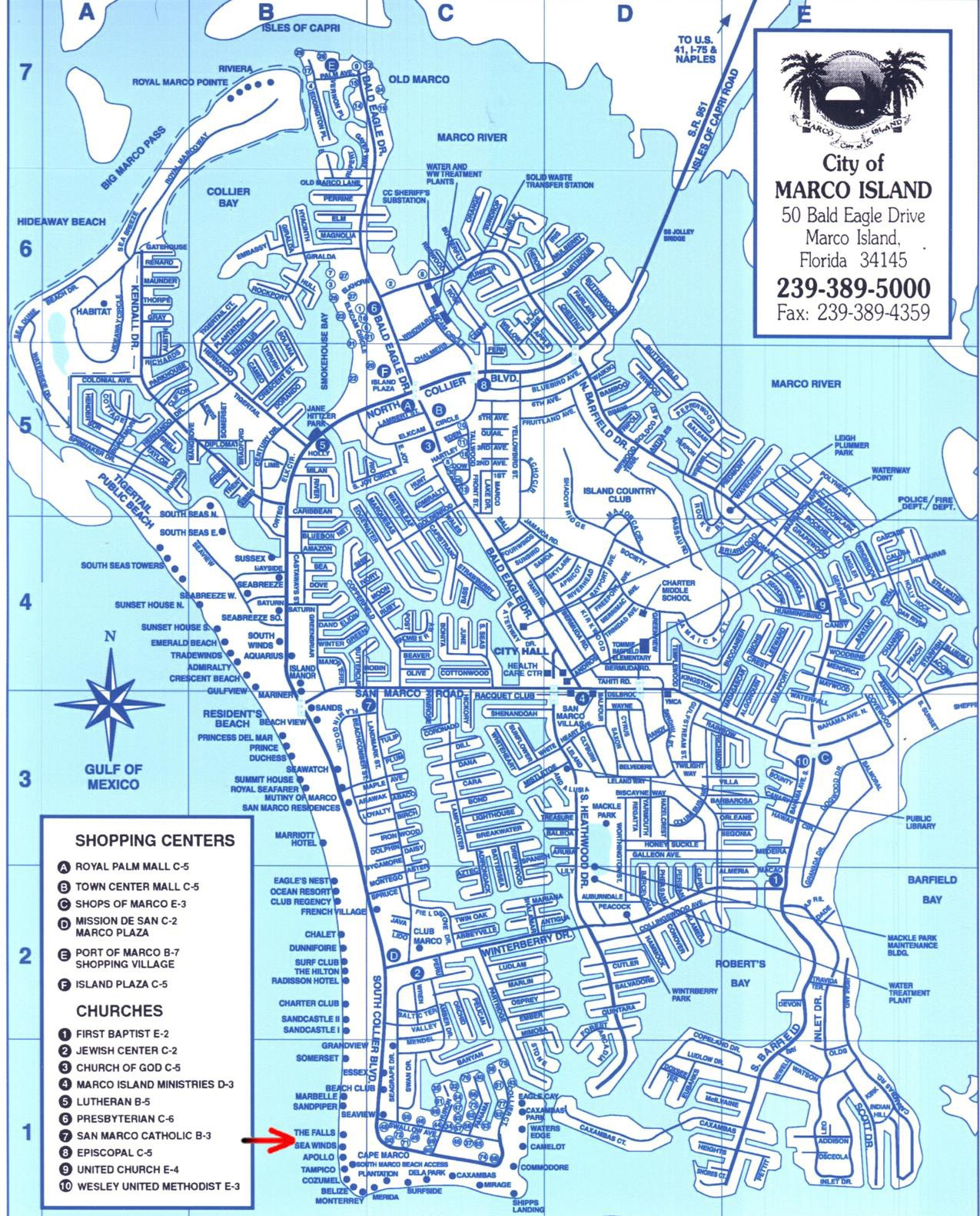 Marco Island Map IBR Marcomap 