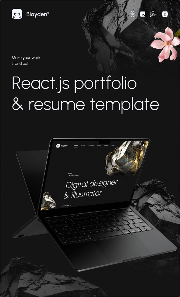 Blayden - Personal Portfolio & Resume React.js Template