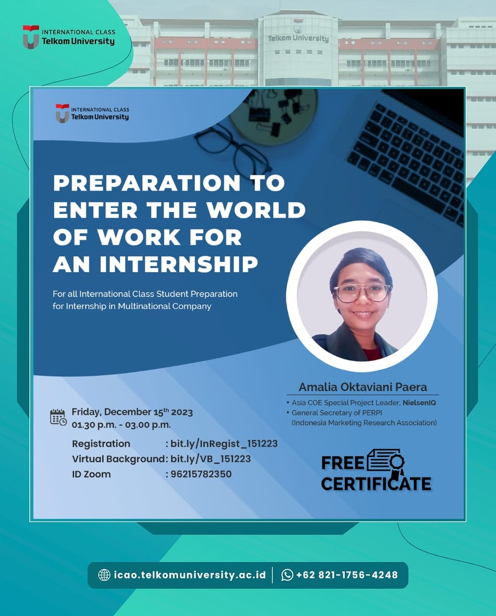 Preparation to Enter the World of Work for an Internship