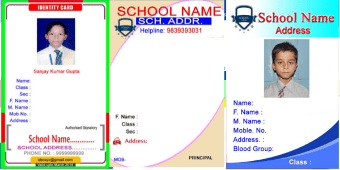 School Id Card Template Psd Free Download Binder Template